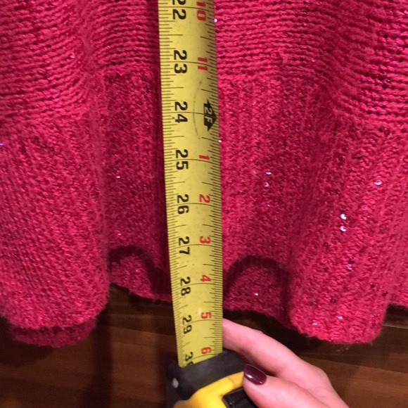 Sequin Cold-Shoulder Tunic Sweater - Picture 4 of 5